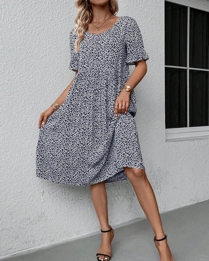 Fleur - Elegant Floral Midi Dress