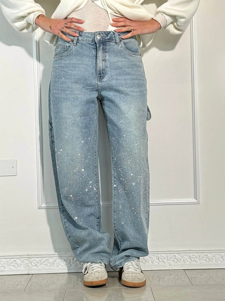 Ballon | Glanzende Denim Jeans