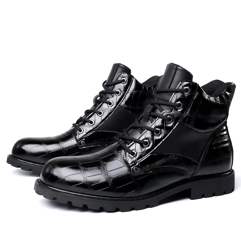 Rendell™ Croco Leather Boots