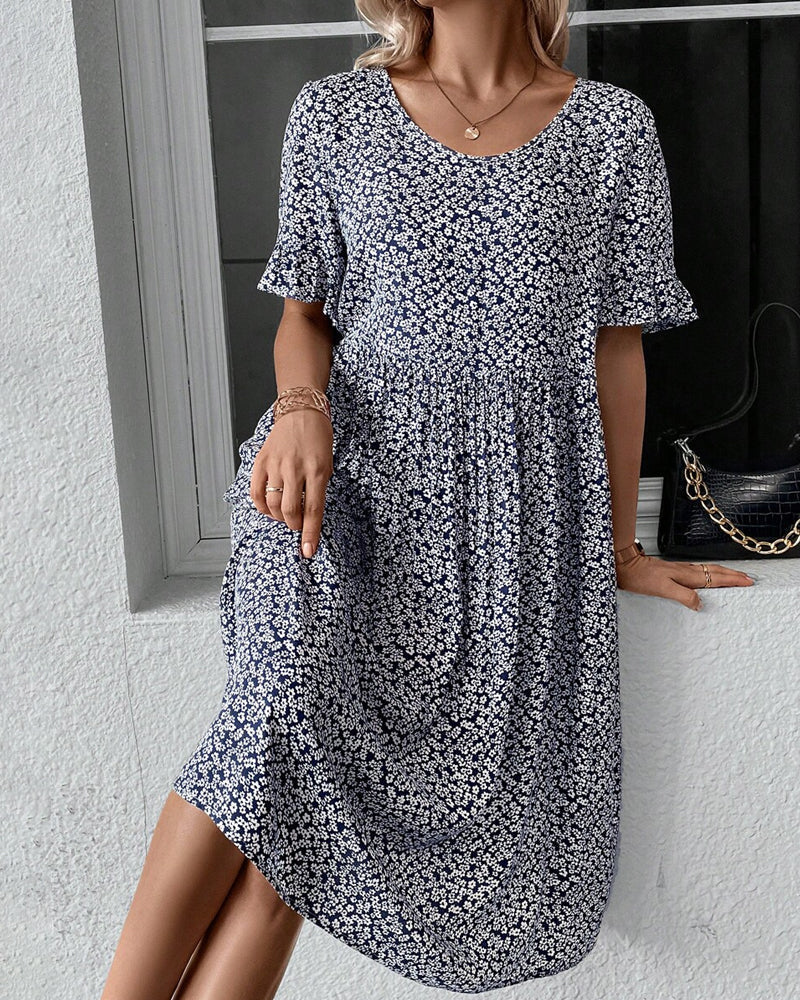 Fleur - Elegant Floral Midi Dress