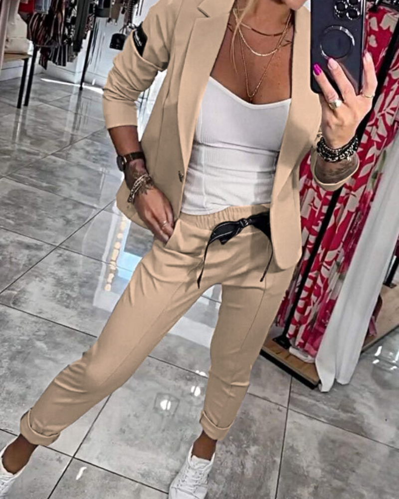 MALOU - ENSEMBLE TOP, VESTE ET PANTALON