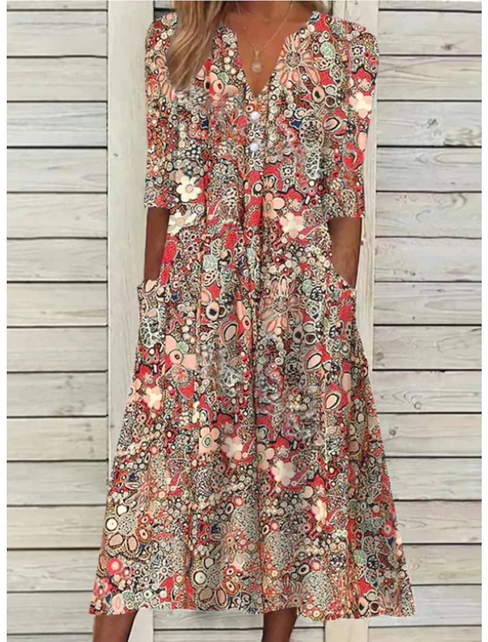 Maris - Floral Elegance Dress