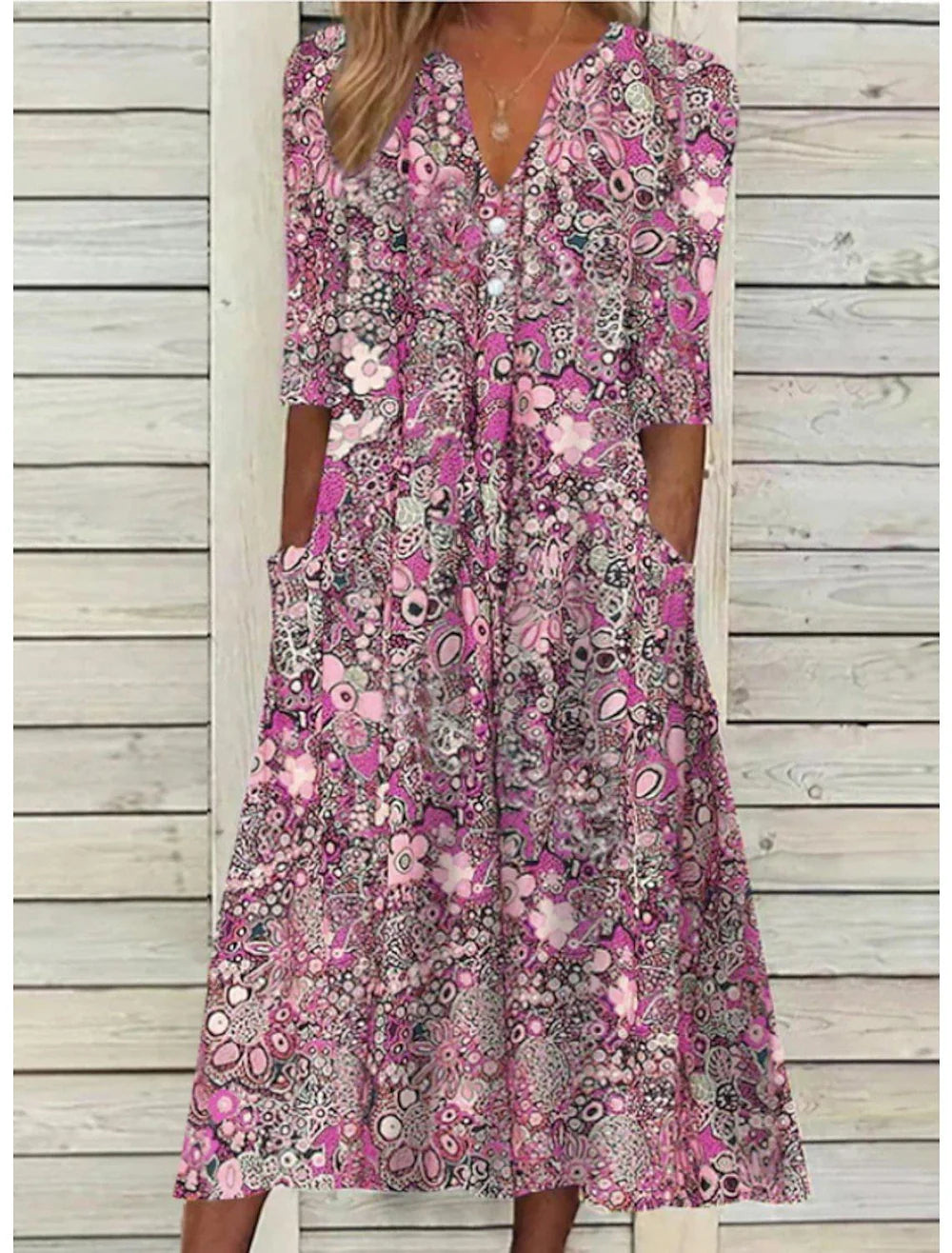 Maris - Floral Elegance Dress